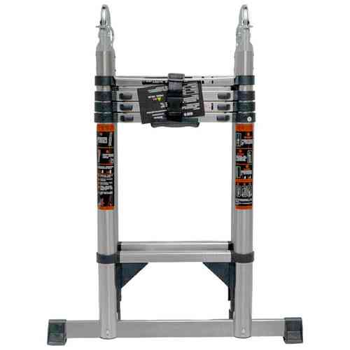 Лестница телескопическая 2.1м+2.1м, складная стремянка, нержавеющая сталь Киев