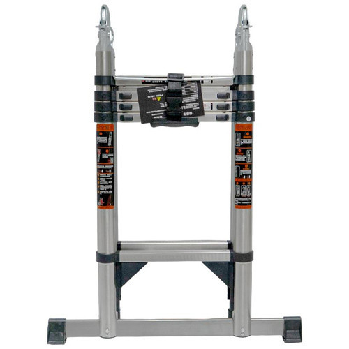 Лестница телескопическая 2.1м+2.1м, складная стремянка, нержавеющая сталь Киев - изображение 2