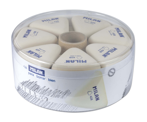 Гумка "Milan" CMM428 біла трикутна 5,1*4,6*1,3см, шт Київ