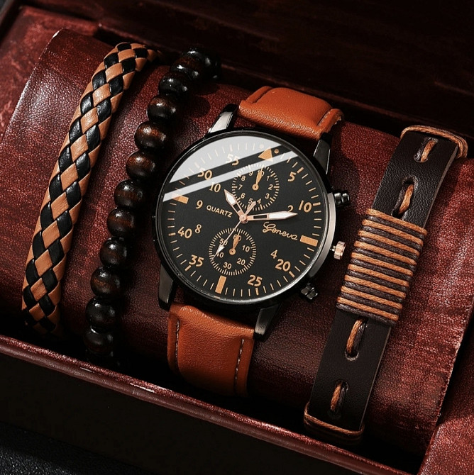 Годинник чоловічий+3 браслети Сміла - фото 1