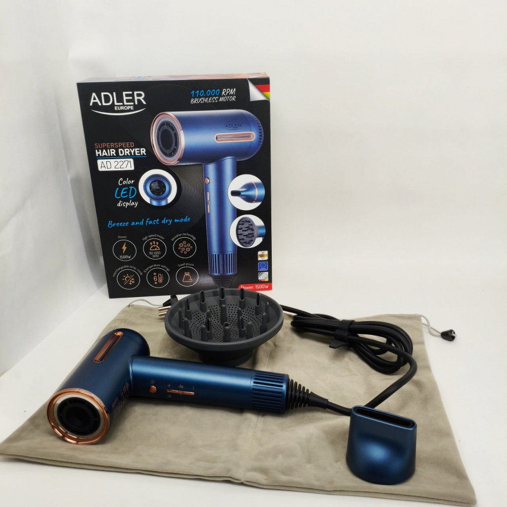 Фен Adler AD 2271 SUPERSPEED TURBO 1500Вт FU-38 Львів - фото 16
