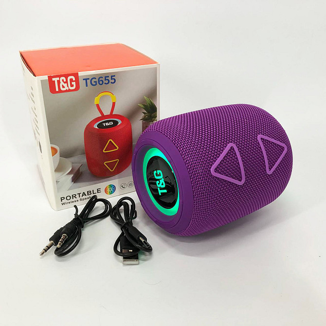 Bluetooth колонка с встроенной светодиодной подсветкой Колонка для вечеринки портативная UO-34 Львов - изображение 3