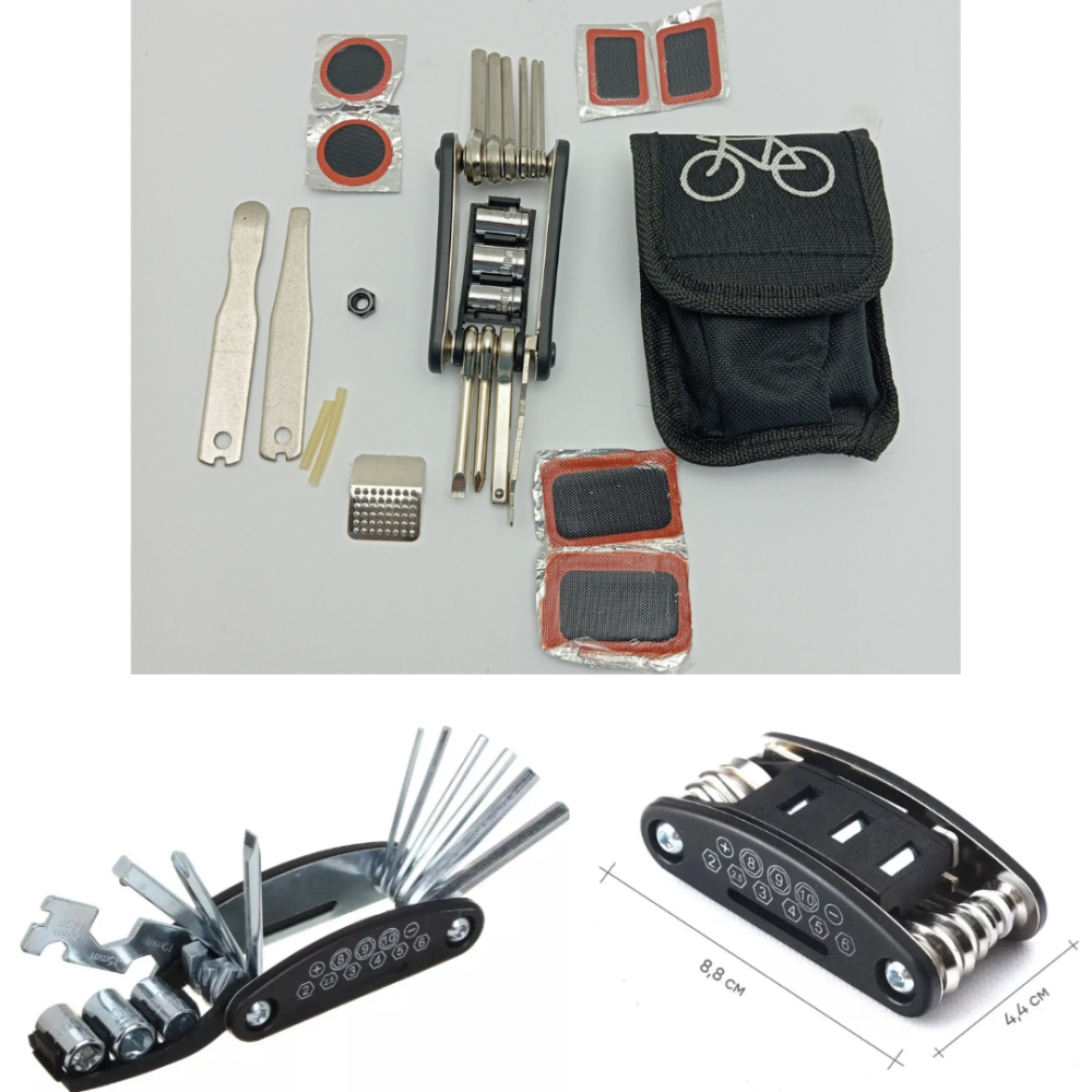 Набір інструментів для ремонту велосипеда в чохлі Луцьк - фото 1