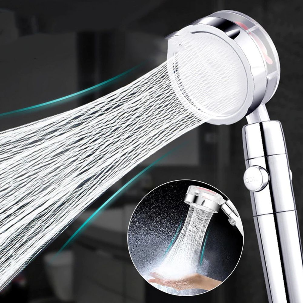 Лійка насадка для душу з турбовентилятором обертання 360°,колір Рандом SBR Київ - фото 2