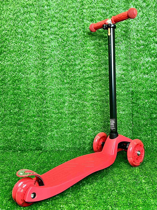 Самокат триколісний iTrike MAXI з підсвічуванням коліс Червоний (JR 3-003-R) Чернігів - фото 3