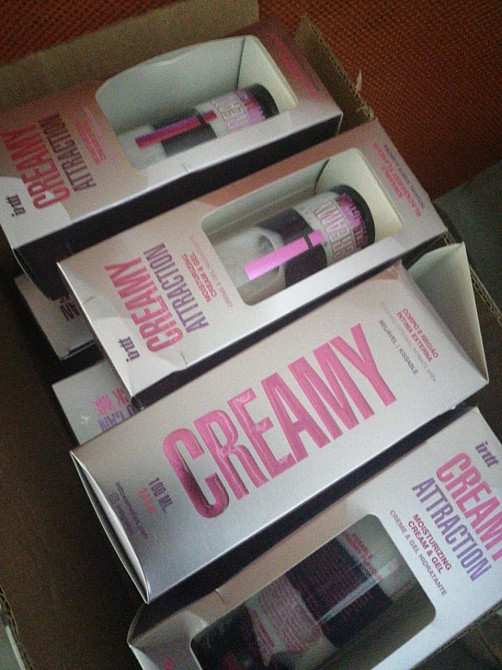 Зволожувальний крем-гель 2в1 Intt Creamy Attraction Blackberry 100мл (м'ята упаковка!!!) Sex Aura Київ - фото 2