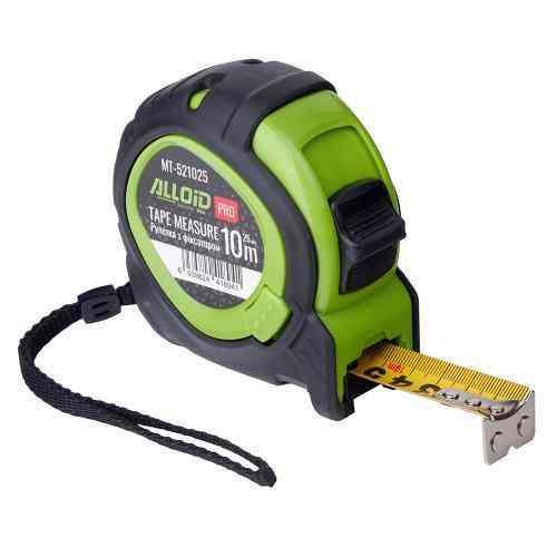 Alloid Pro. Рулетка з фіксатором  10 м/25 мм, MT-521025 Одеса