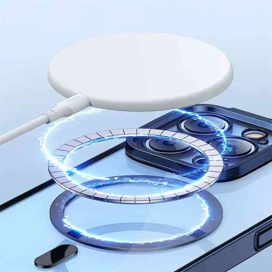 Чохол Iphone 14 Pro Max загартоване скло MagSafe Baseus Glitter Magnetic ARMC010703 Київ