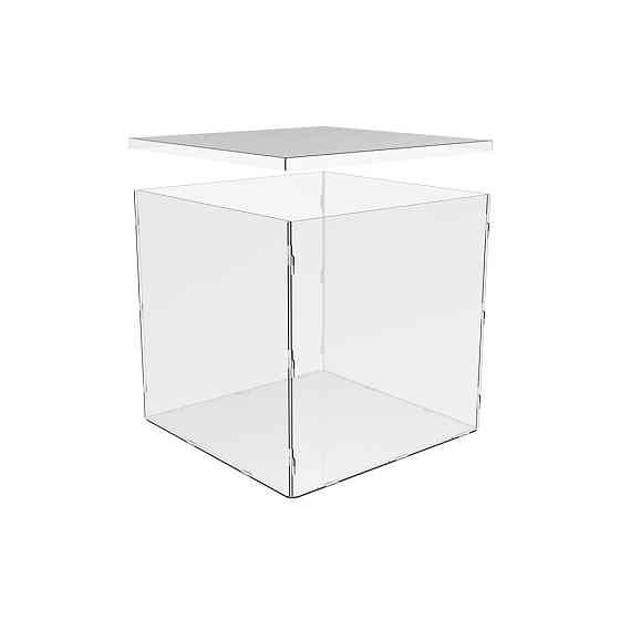 Коробка акриловая EKOSTAR 300х300х300 с крышкой Киев