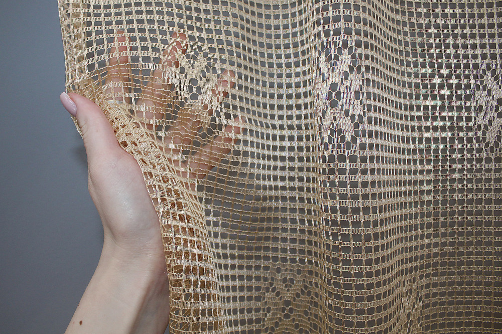 Тюль сітка висотою 1,5м "Juli" колір кавовий з венге 613т Київ - фото 3