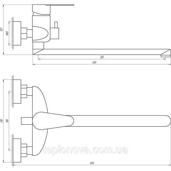 Смеситель для ванны Globus Lux MAIN SM-208 Черновцы