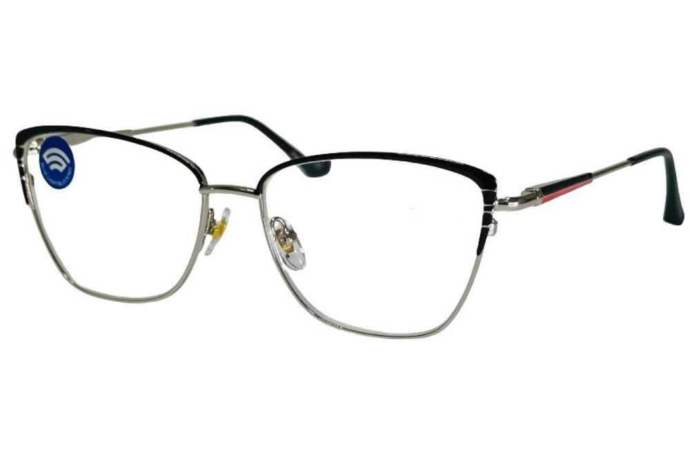 Окуляри для зору металева оправа Чорний Blue Blocker -2.0 Луцьк - фото 1