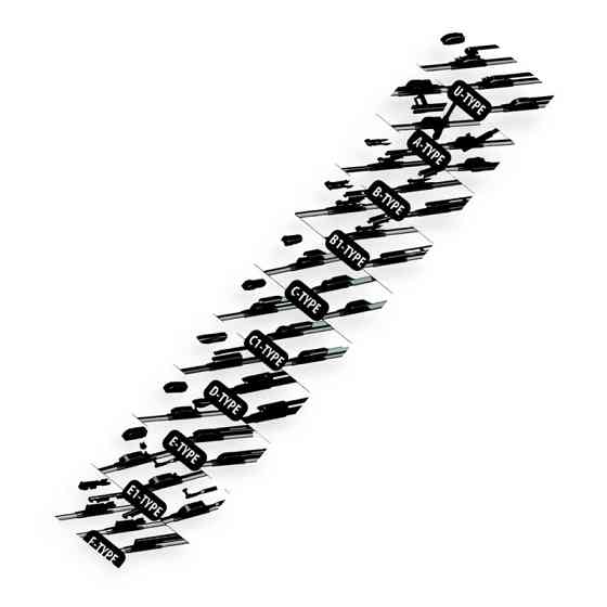 Щітка oximo multi безкаркасна 400мм + 7 адаптерів двірника Мукачево