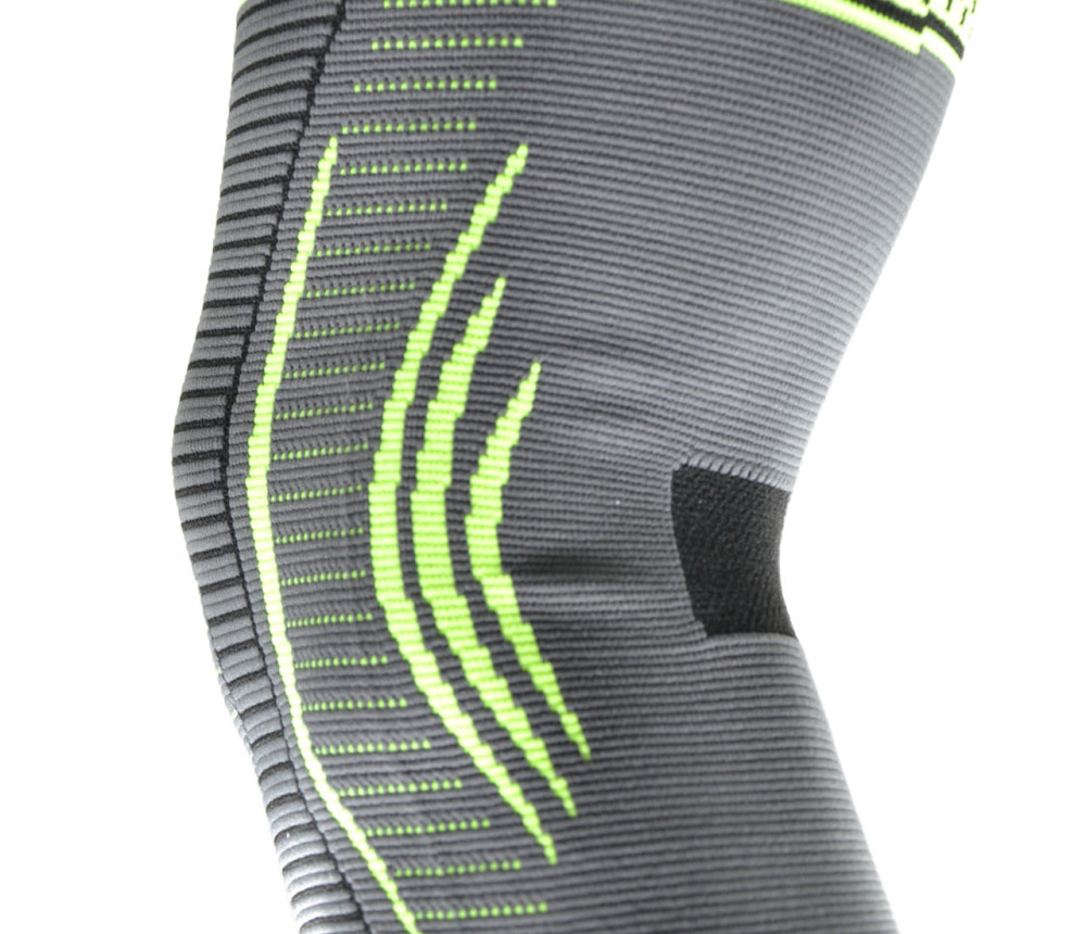 Компресійний наколінник MadMax MFA-284 3D Compressive knee support Dark grey/Neon green (1шт.) L Київ - фото 7