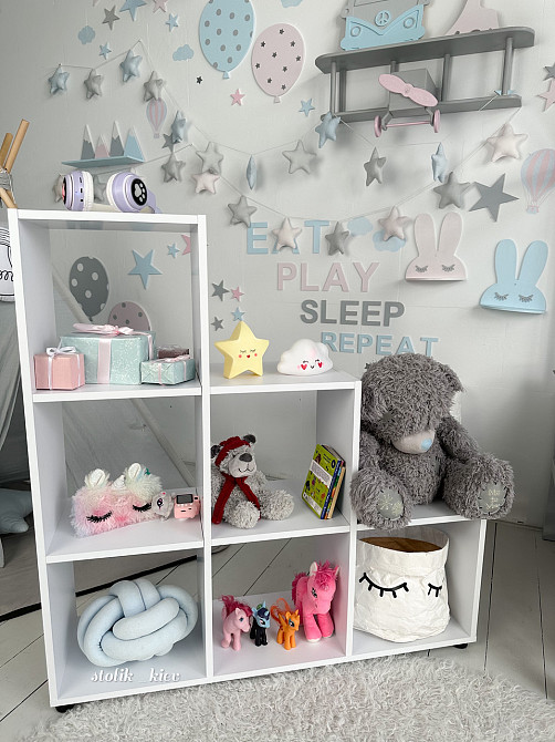 Стелаж пірамідка дитячий. Полиця для книг та іграшок Київ - фото 3