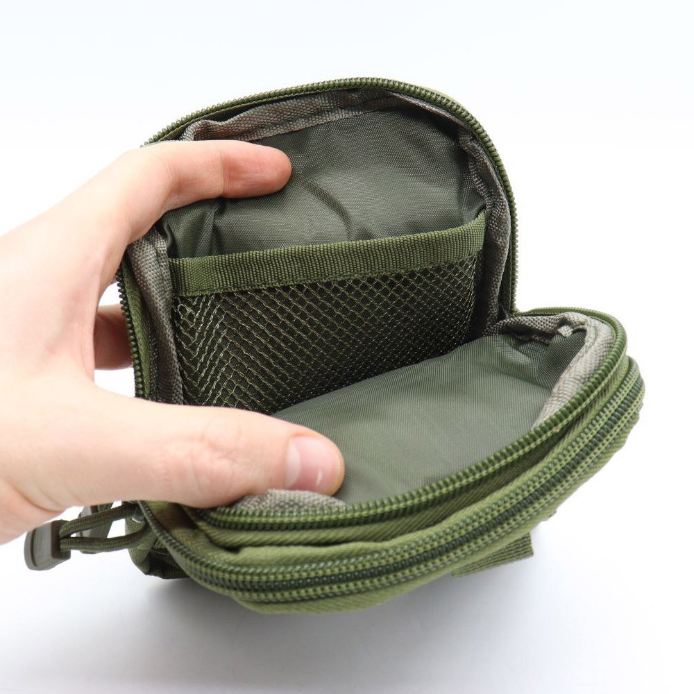 Тактическая сумка на пояс (18х13х3см) A50, с MOLLE, Олива / Армейский мужской подсумок на пояс / Органайзер Киев - изображение 8