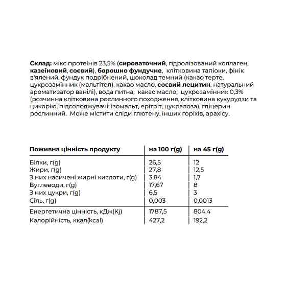 Батончики протеиновые Space Bite 10x45g финик с лесным орехом Киев