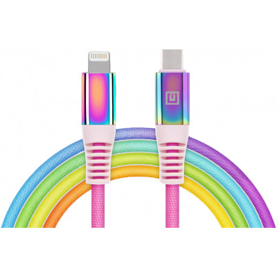 Дата кабель USB-C to Lightning 1.0m MFI Rainbow REAL-EL (EL123500054) Винница - изображение 1