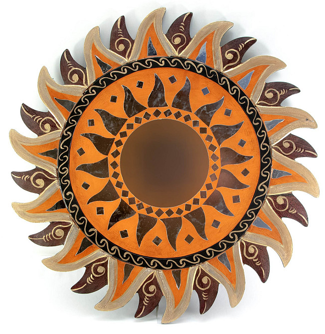 Зеркало на стену мозаичное Солнце Киев - изображение 1