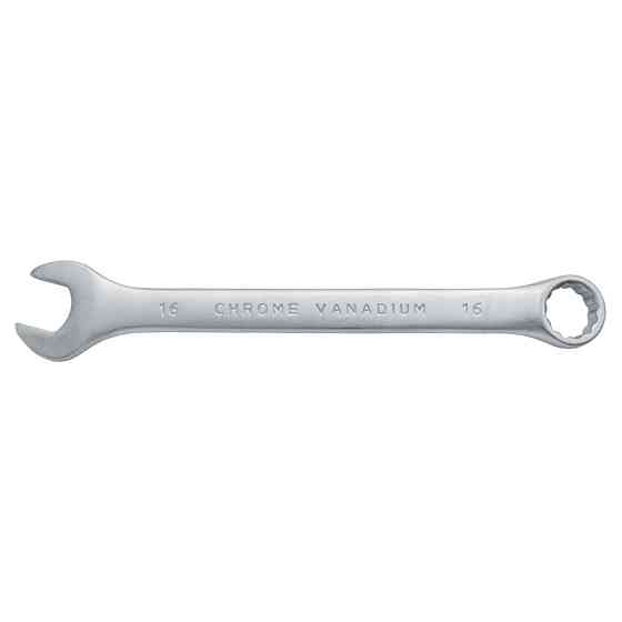 Ключ рожково-накидный 16мм CrV satine с подвесом SIGMA (6021611) Ровно