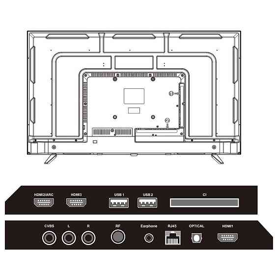 TV 55 Mystery MTV-5560UDT2 4K/Android 11/DVB-T2/2xUSB 2.0/3хHDMI/CI-слот/Wi-Fi/Black Винница