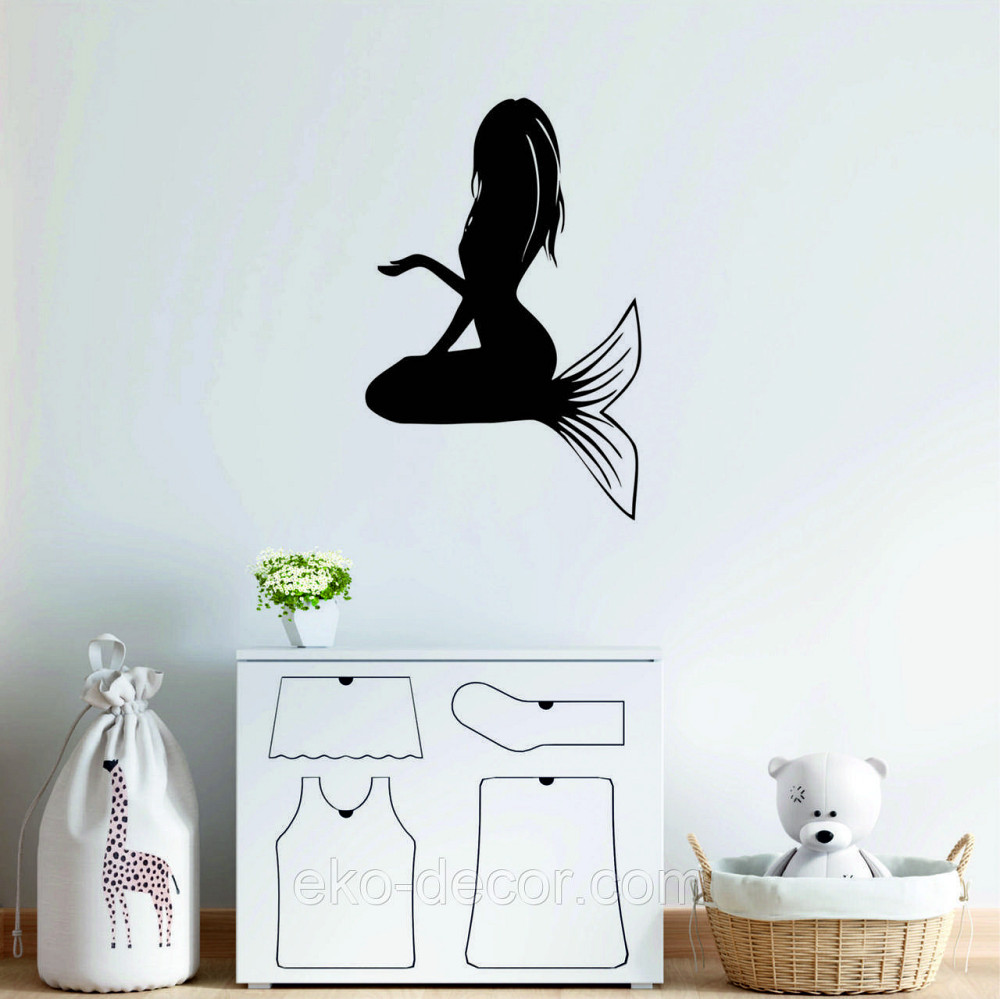 Декоративное настенное 3D Панно «Русалочка» Декор на стену с объемом Киев - изображение 3