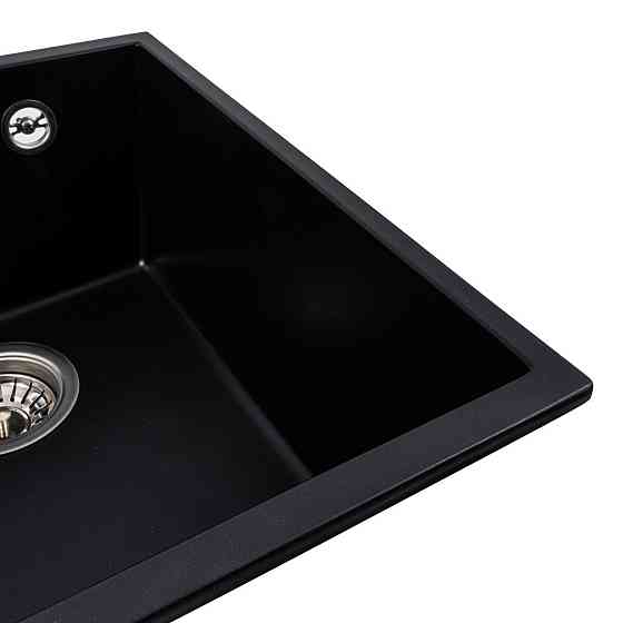 VALESO Гранітна мийка для кухні VALESO ROXY 3744 матова Чорна Киев
