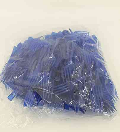 Вилка одноразова пластикова для фруктів Юніта Синя (250 шт) Харків