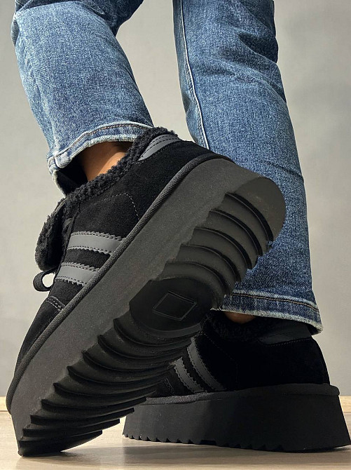 Ботинки женские Hengji 009-1 угги замшевые на меху черные, 39, 24,5 см Киев - изображение 15