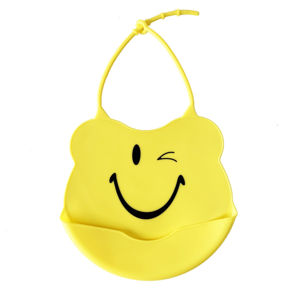 Дитячий слинявчик Міні MGZ-0604(Yellow) силіконовий Вінниця - фото 1