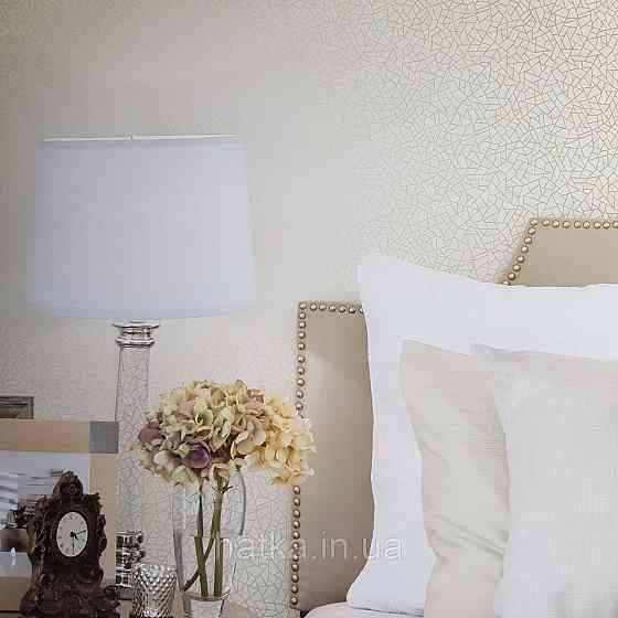 Шпалери флізелінові еко Galerie Metallic FX 0,53Х10 англія абстракція смуги золотом структурних на молочному Київ