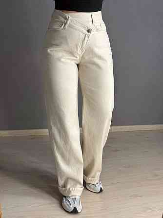 Джинси жіночі Its Basic 3847-7S6 straight fit з асиметричною застібкою бежеві, бежевий, 42, 42, 82 см, 109 см Київ