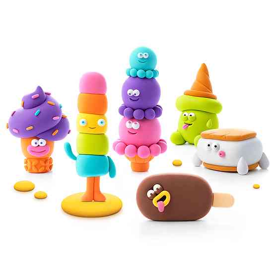 Меганабір пластиліну, що самостійно твердіє, Ліпака – Файні морозивка Дніпро