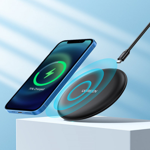 Зарядний пристрій Wireless Charging Pad 15W CD186 чорний Ugreen (80537) Киев - изображение 2