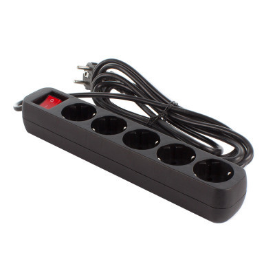 Мережевий фільтр живлення ColorWay CW-PSEA52BK, 5 розеток/ 2M black (CW-PSEA52BK) Вінниця - фото 6