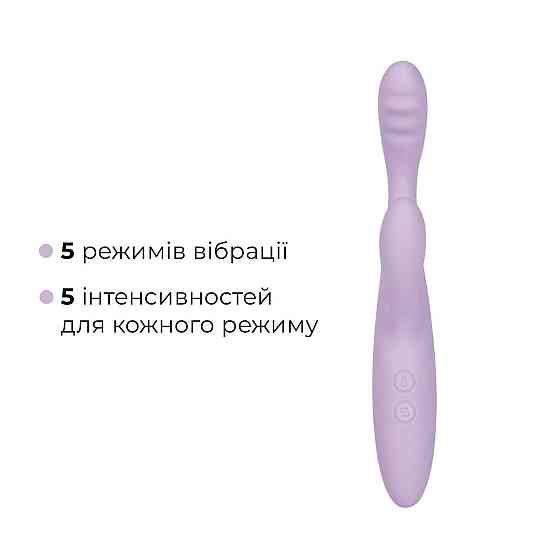 Тонкий кролик-вибратор Svakom Cici+ 2 Lilac, управление со смартфона, подогрев до 38 °C Sex Aura Киев