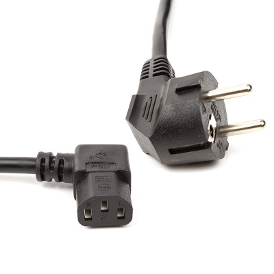 Кабель питания C13 2.0m 90° corner PowerPlant (CC360369) Винница - изображение 1