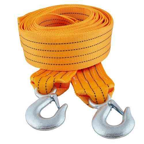 Буксировочный трос ТР-250-8-1, 8т, лента 75мм х 6м, оранжевый, 2 крюка, сумка Харьков