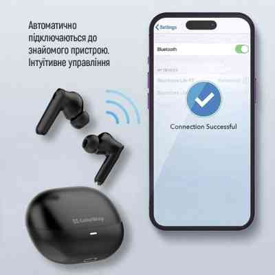 Навушники ColorWay Slim TWS-1 Earbuds Long Life Black (CW-TWS1BK1) Вінниця