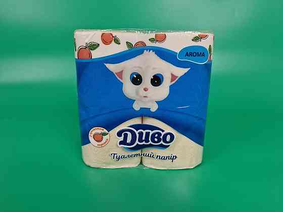 Туалетная бумага(2слоя)  белая с ароматом (а4) Диво Арома ПЕРСИК (1 пачка) Харьков