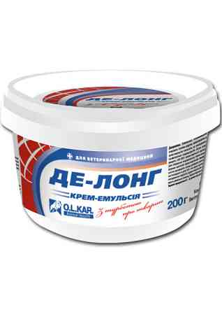 Крем-эмульсия Де-Лонг с декаметоксином банка 200 г, O.L.KAR. Винница