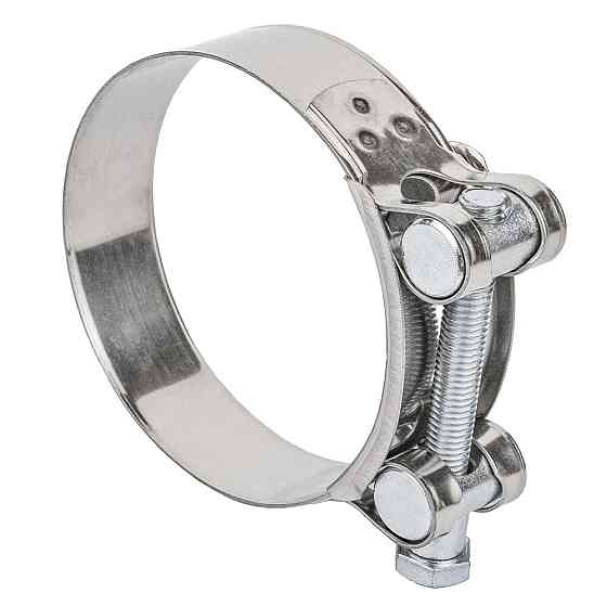 Хомут силовой нержавеющий 24мм Ø80-85мм (КРАТНО 5шт) SIGMA (2508241) Киев