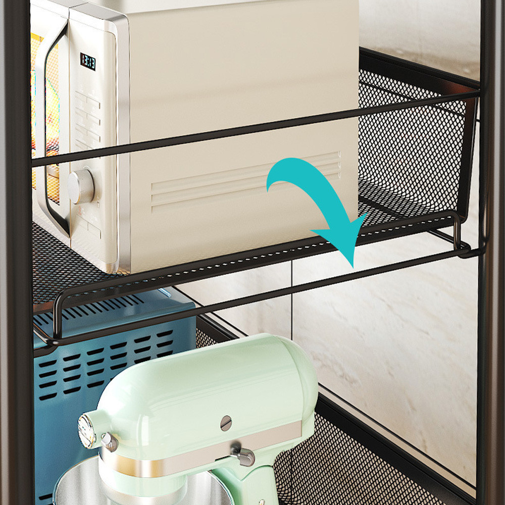 Металлическая этажерка на колесиках 63х27х45см,3 яруса SBR Киев - изображение 8