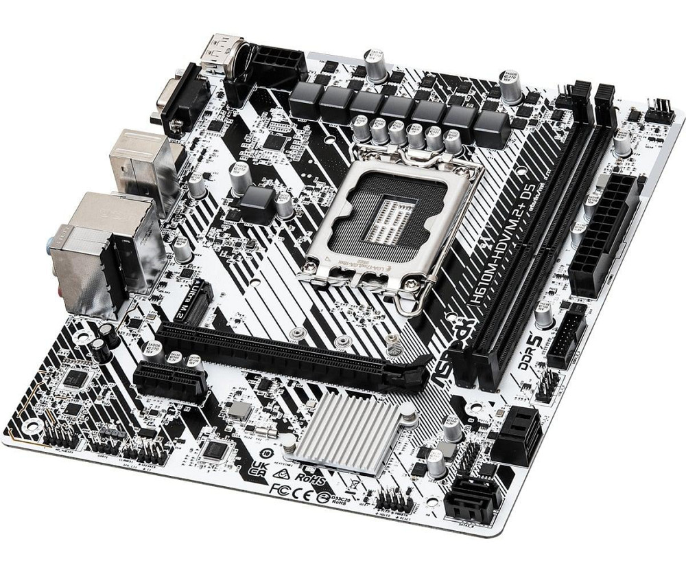 Материнська плата ASRock H610M-HDV/M.2+ D5 Socket 1700 ( без Bluetooth ) Харків - фото 4