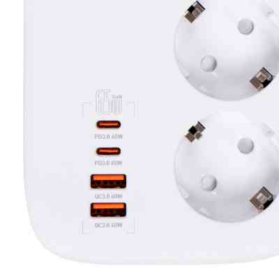 Мережевий фільтр живлення ColorWay CW-CHE34PDW 3 розетки/4USB (CW-CHE34PDW) Вінниця