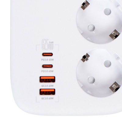 Мережевий фільтр живлення ColorWay CW-CHE34PDW 3 розетки/4USB (CW-CHE34PDW) Вінниця - фото 4