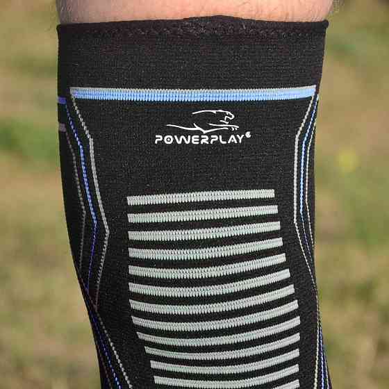 Наколінники спортивні PowerPlay PP-4099 Knee Support Чорно/Сині S/M (пара) Каменское