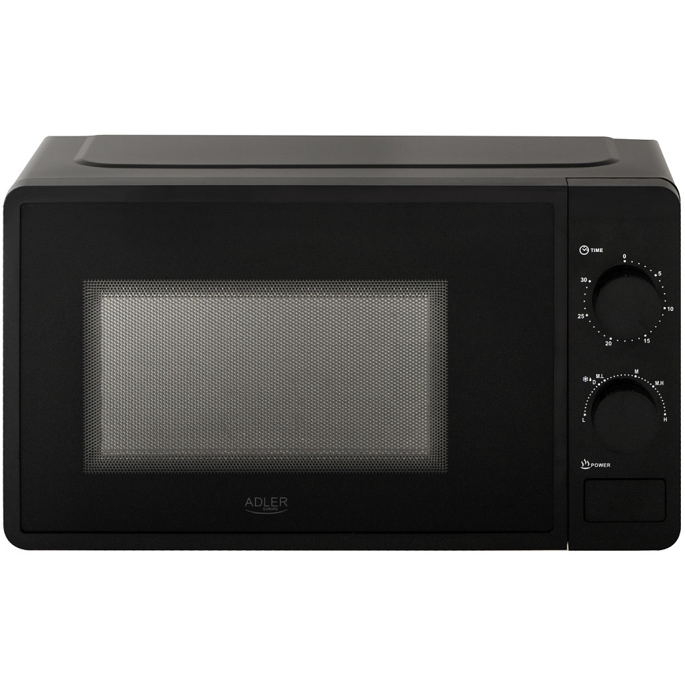 Мікрохвильова піч Adler AD 6206 20л/ 700Вт/ мех.керув./ відкр.кнопкою/ чорна Вінниця - фото 1