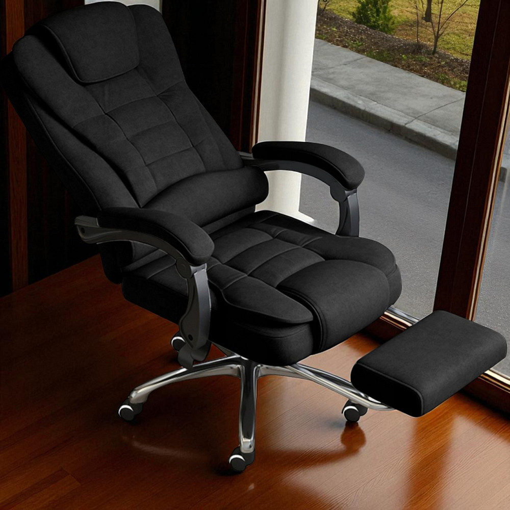 Кресло КОМПЮТЕРНОЕ офисное ортопедическое эргономичное компьютерное мягкое с подставкой для ног и массаже-ром из ткани усиленно Львов - изображение 5