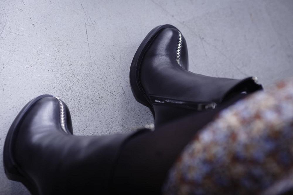 Черевики жіночі осінні на підборах, з натуральної шкіри демісезонні чорні класичні р. 36-38 303 Коломия - фото 6